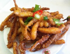 Deep fried squid