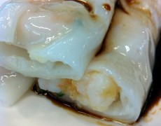 Steam rice paper roll (prawns)
